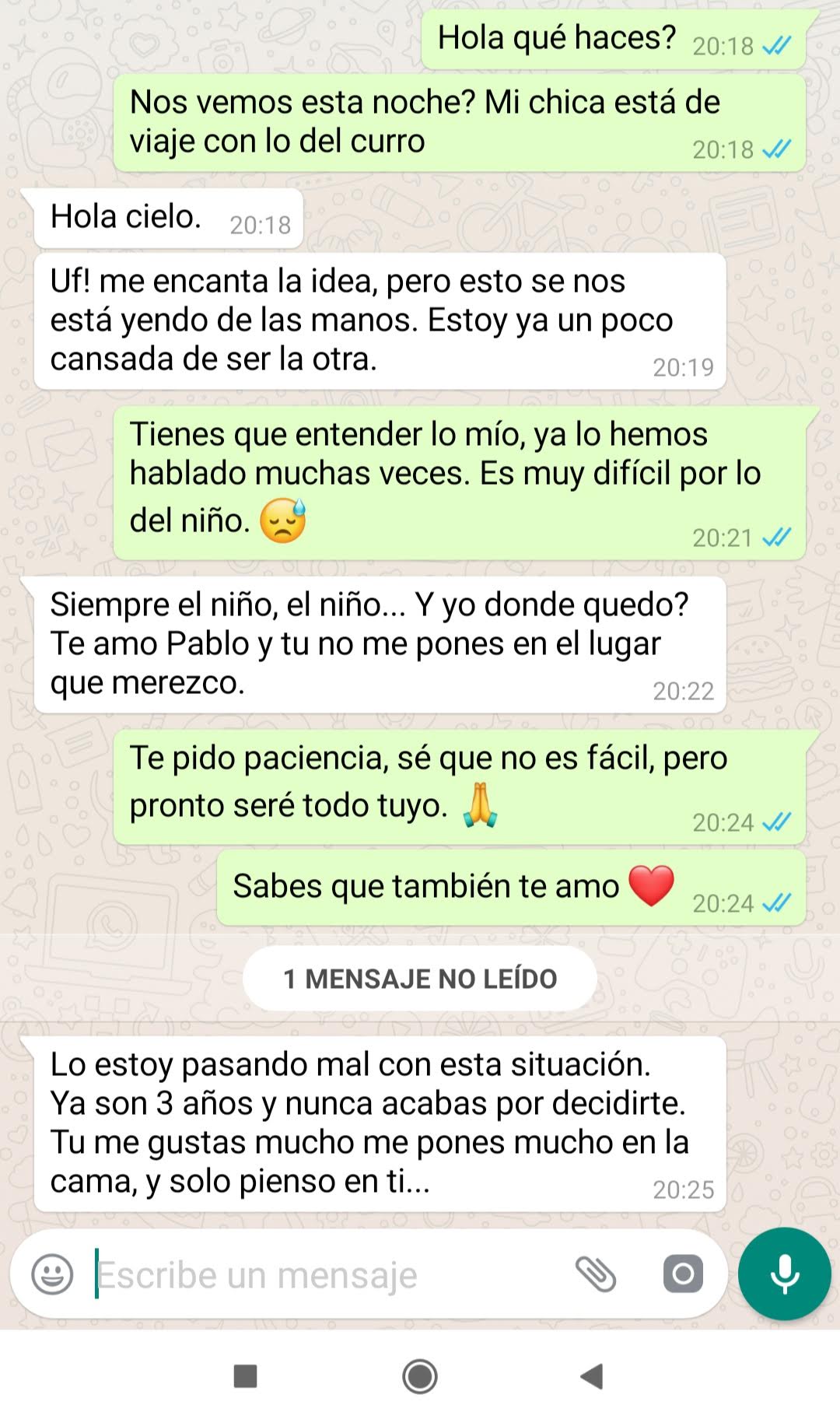 Conversación WhatsApp